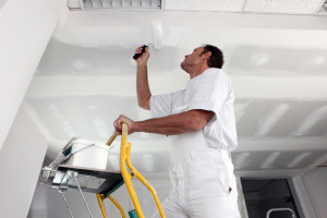 Как покрасить потолок водоэмульсионной краской по побелке: видео инструкция