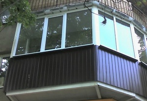 Балкон внешняя отделка профнастилом своими руками